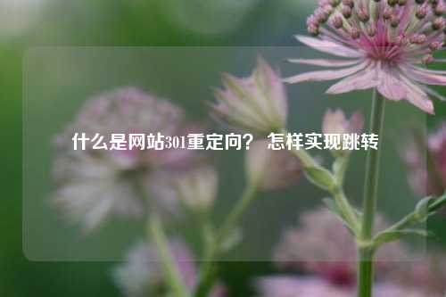  什么是网站301重定向？ 怎样实现跳转